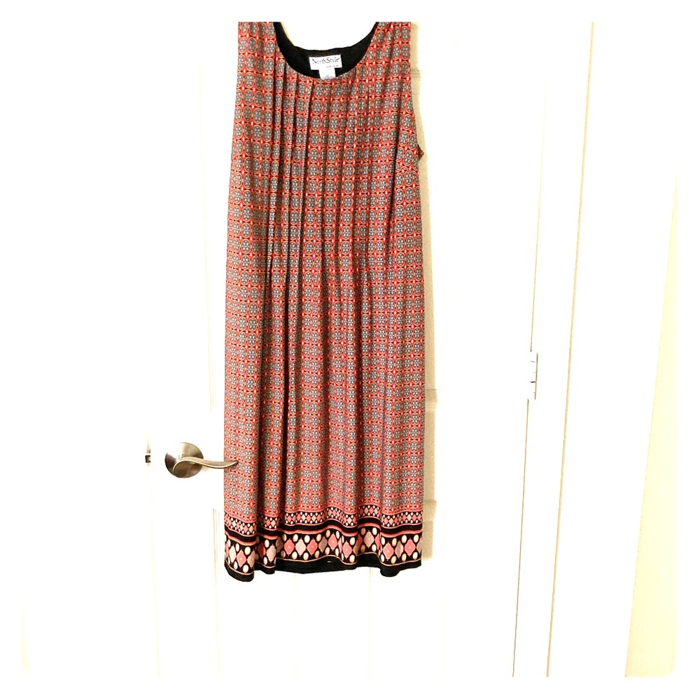 Sleeveless multi-color dress